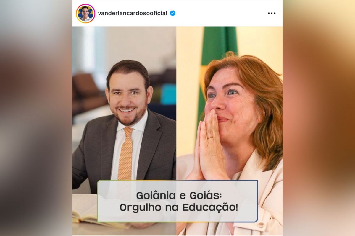 No Instagram, Vanderlan faz elogio à gestão de Rogério Cruz em Goiânia