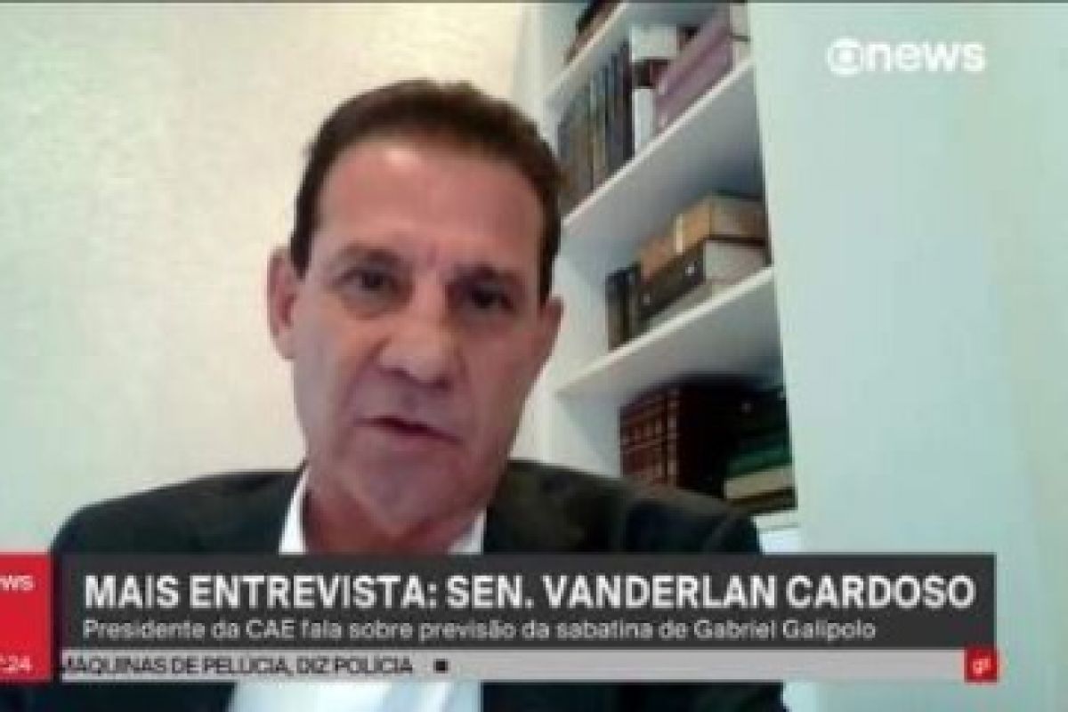 Vanderlan diz à Globonews que vai facilitar vida de indicado de Lula para o BC