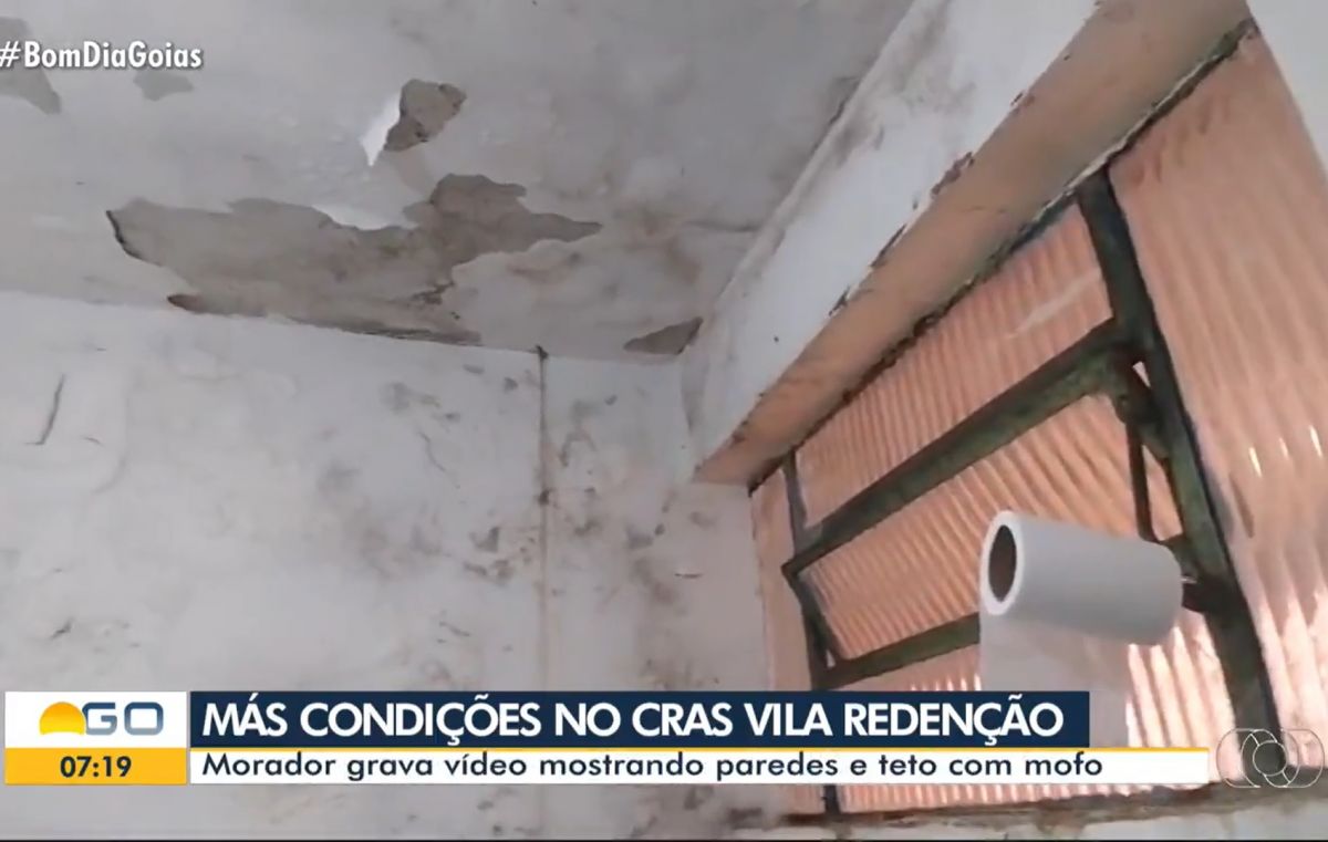 Na TV Anhanguera, morador denuncia situação precária do Cras Vila Redenção