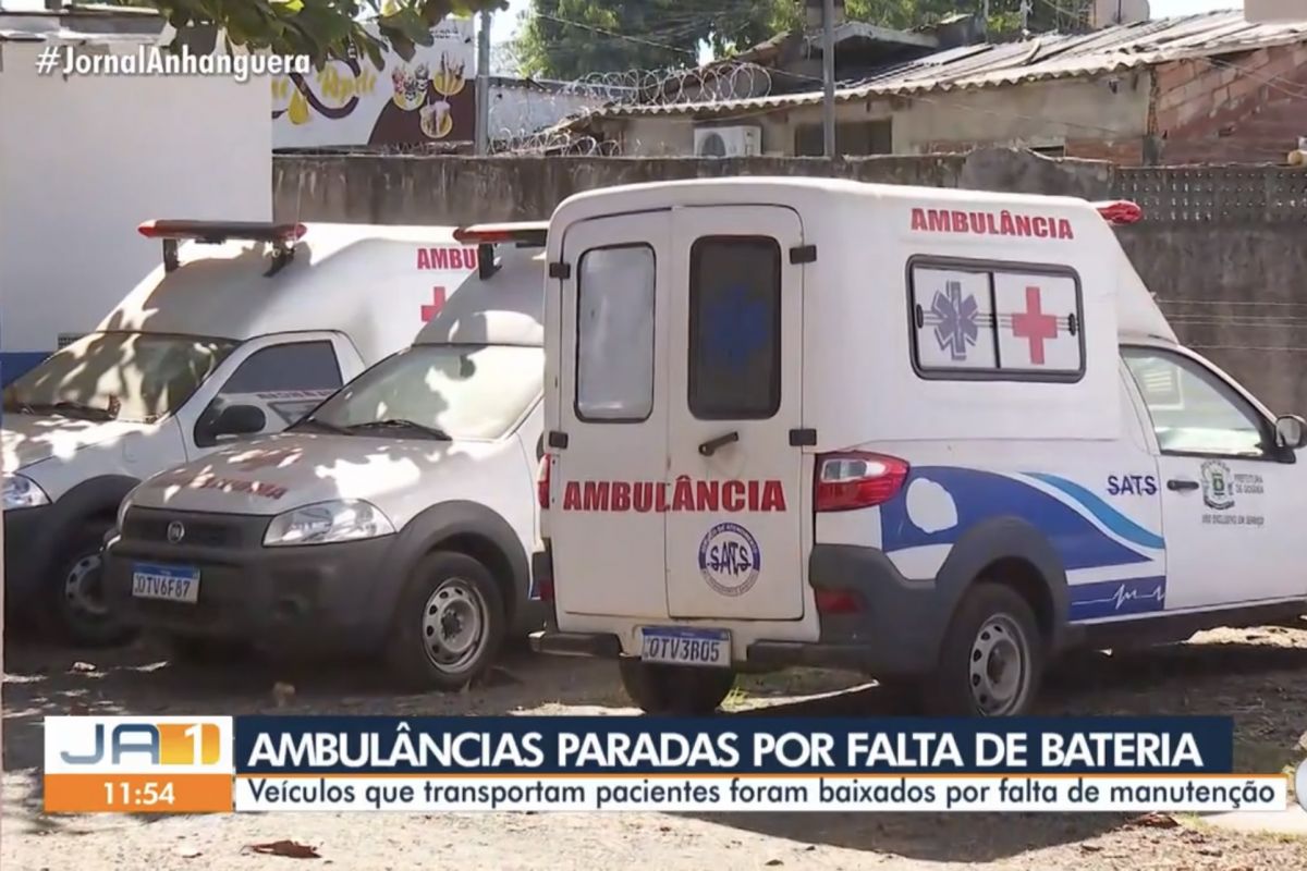 Falta de manutenção deixa 20 ambulâncias paradas em Goiânia