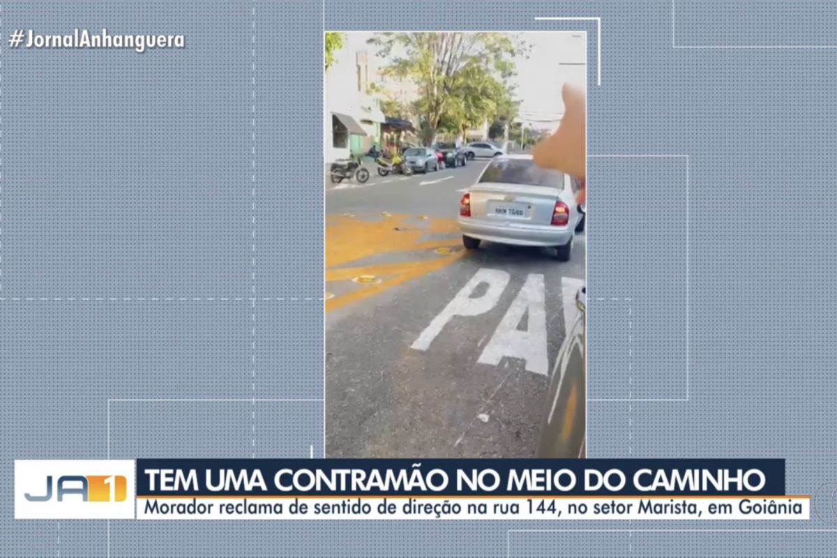 Morador reclama de sentido de direção na Rua 144