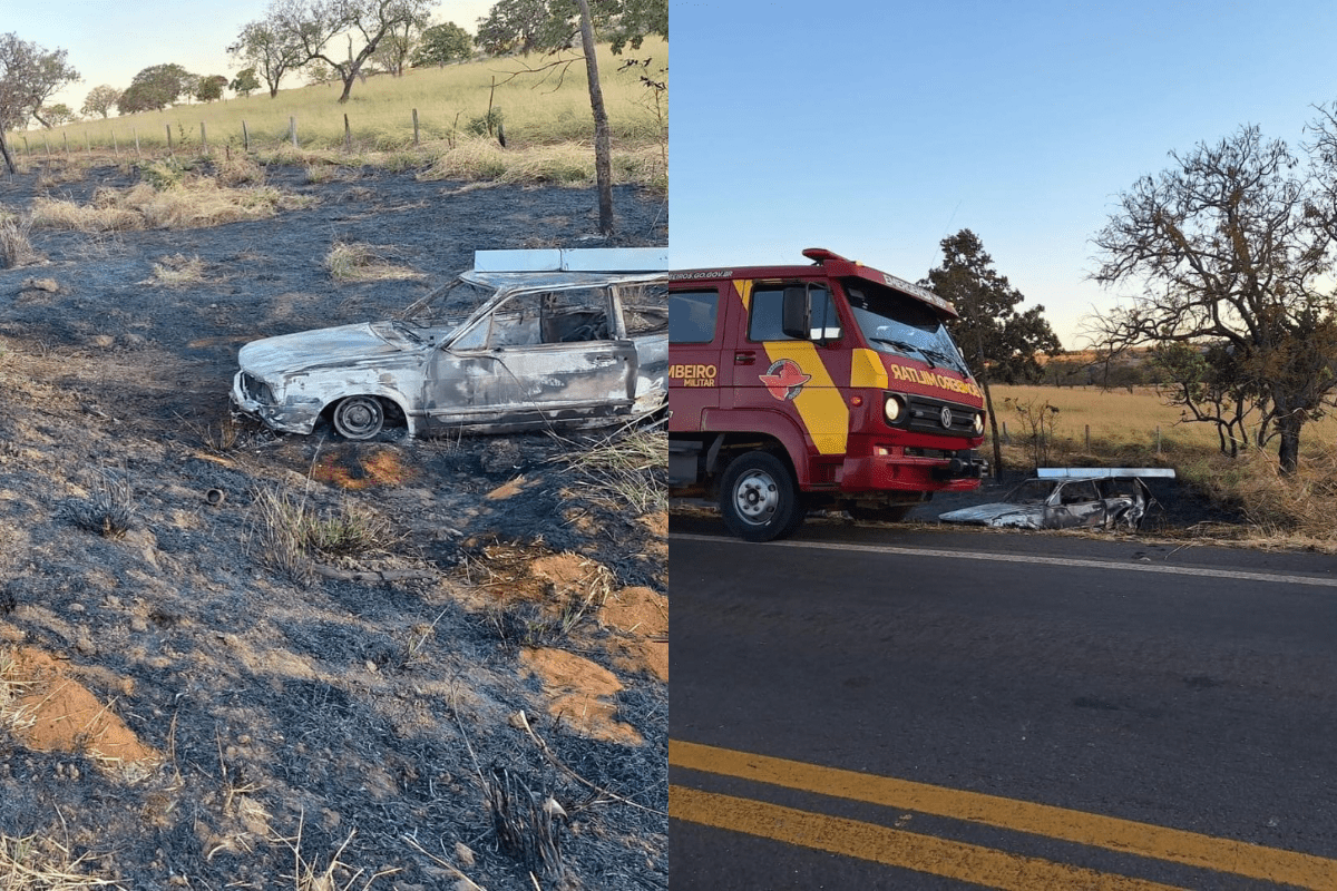 Vítima de acidente na GO-020 morre carbonizada 