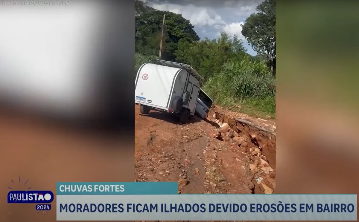 Record TV mostra erosões no setor Recreio dos Bandeirantes em Goiânia