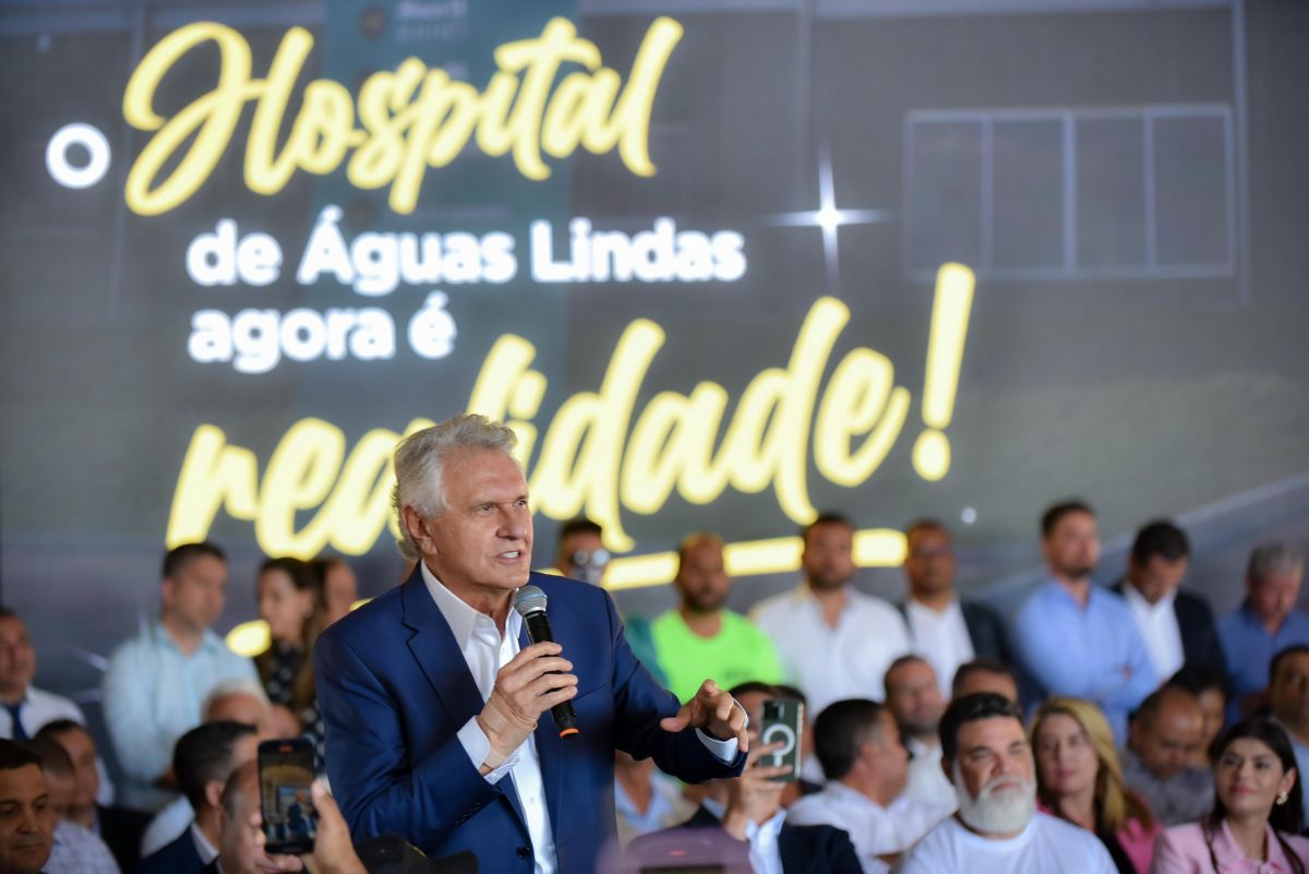 Em Águas Lindas, Caiado inaugura hospital que simboliza anos de desmandos dos governos de Marconi Perillo