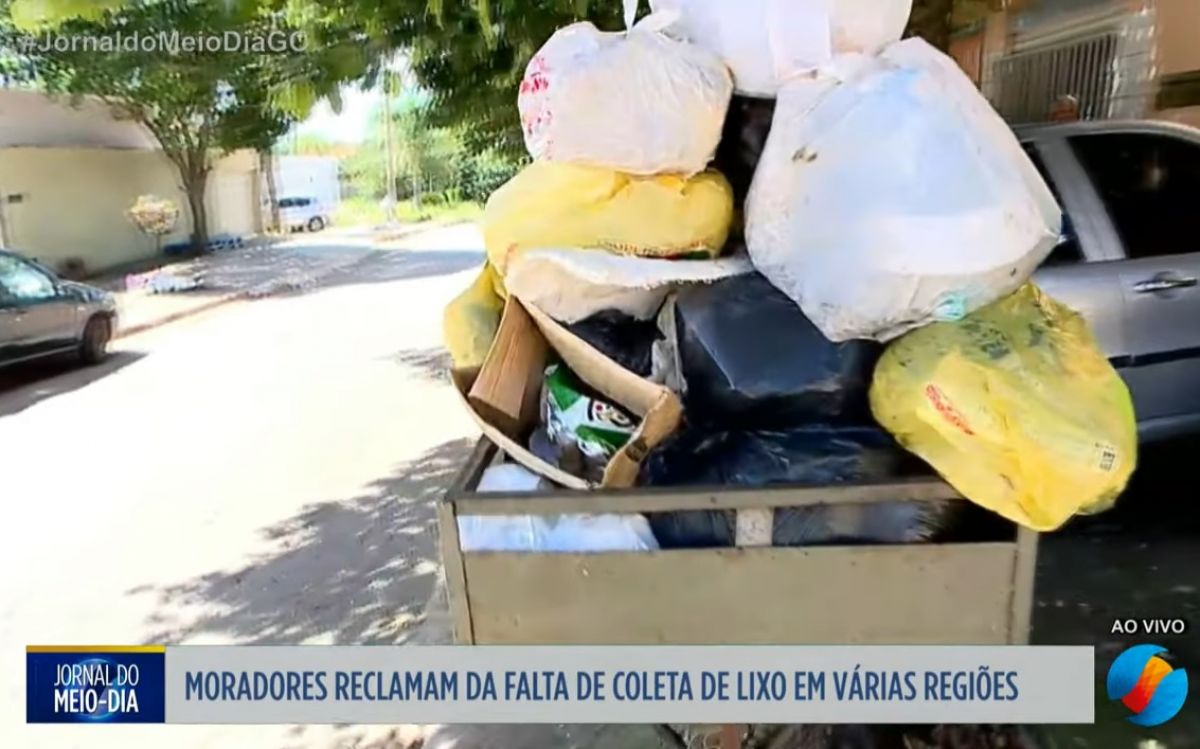 TV Serra Dourada mostra dezenas de bairros sem coleta de lixo em Goiânia