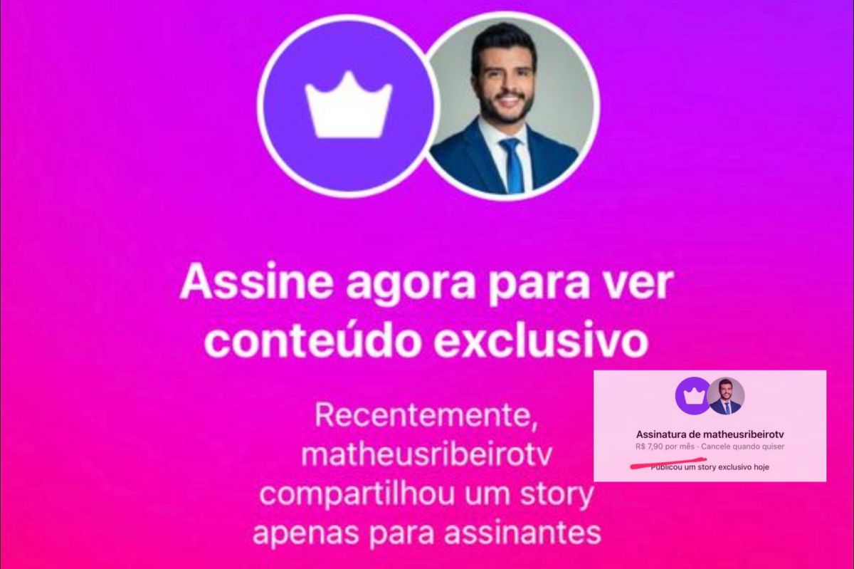 Pré-candidato Matheus Ribeiro vende conteúdo no Instagram: assinatura custa R$ 7,90