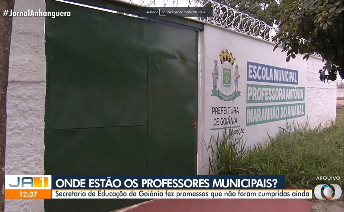 Escolas municipais de Goiânia enfrentam escassez de professores