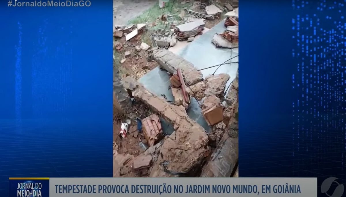 Chuva deixa rastro de destruição no Jardim Novo Mundo, mostra TV Serra Dourada